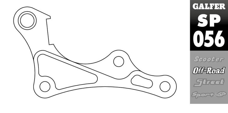 Galfer Brake Caliper Relocation Bracket Black Oversize Front Billet Aluminium