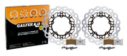 Galfer Oversize Brake Kit Front for 2012-2026 YAMAHA Black Stainless Steel Floating Aluminium #KG4982QS