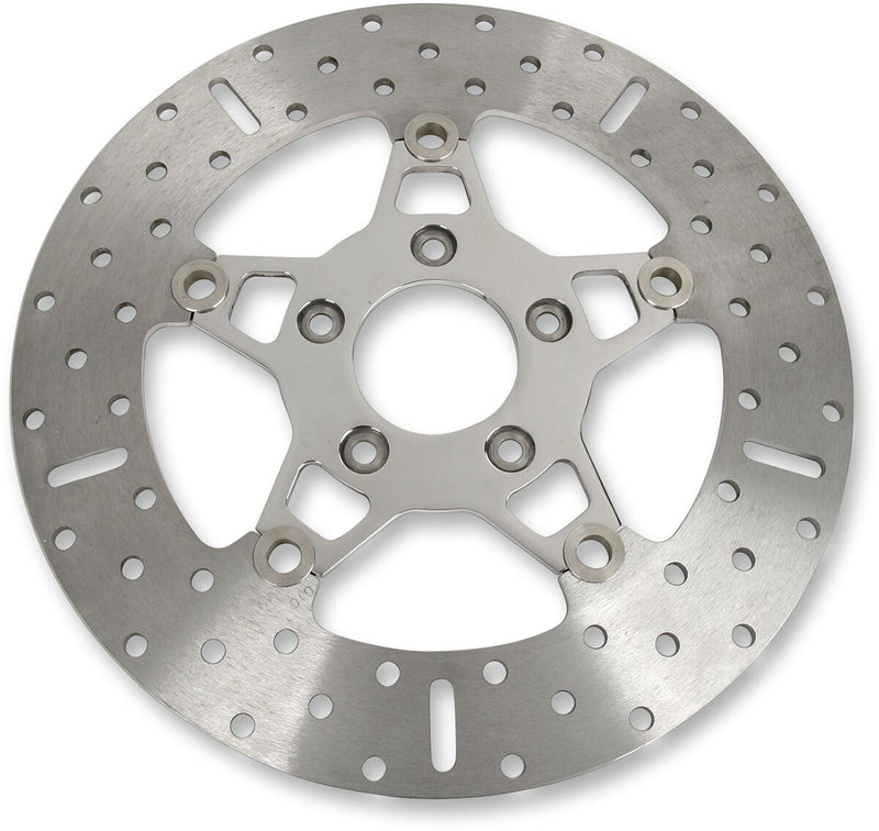 EBC FSD Series Stainless Steel Front Brake Rotor for Big Twins for 2000-2017 Harley-Davidson Polished 5-Button Two Piece (Floating) Wide Band