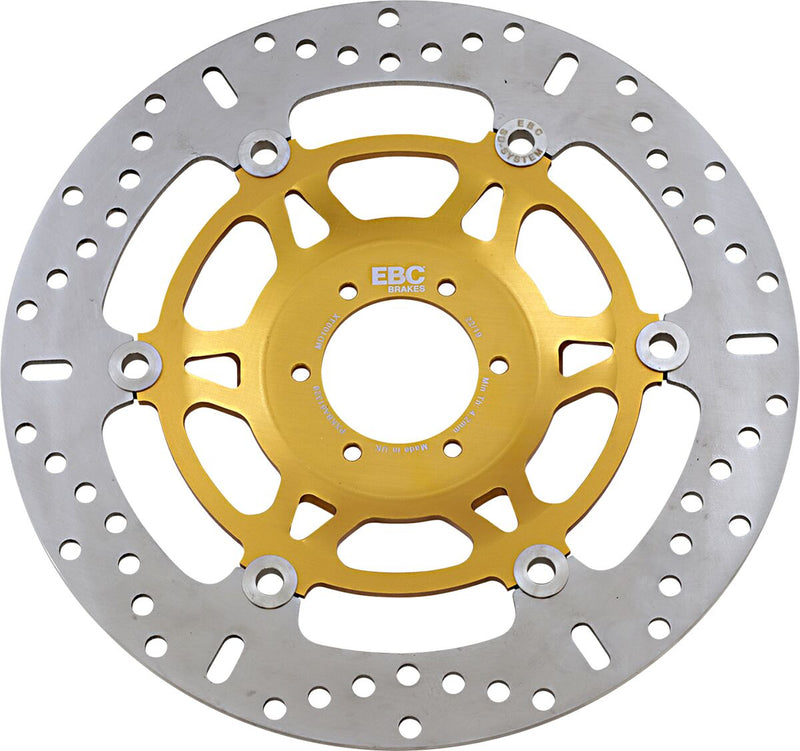 EBC MD Series Pro-Lite Contour X Brake Rotor for 1988-2006 HONDA Polished Yellow Front Two Piece (Floating) Steel #MD1003X