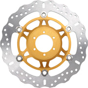EBC XC SERIES FLOATING CONTOUR for 2000-2003 HONDA CBR Floating Wave® Brake Rotor Gold Silver Full-Floating Front Two Piece (Floating) Aluminium St...