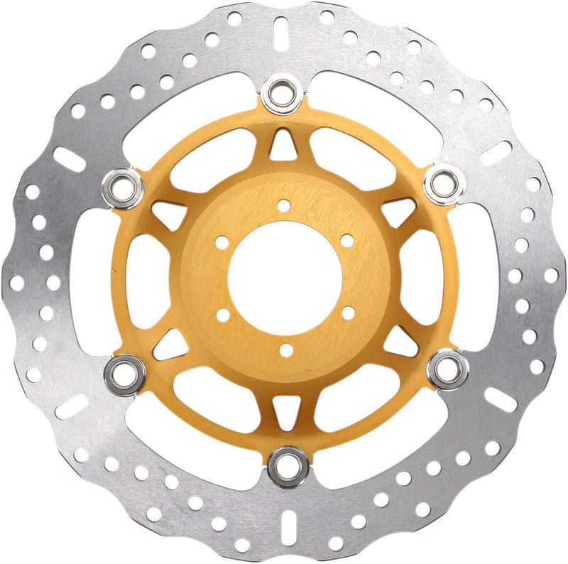 EBC XC SERIES FLOATING CONTOUR for 2000-2003 HONDA CBR Floating Wave® Brake Rotor Gold Silver Full-Floating Front Two Piece (Floating) Aluminium St... #MD1137XC