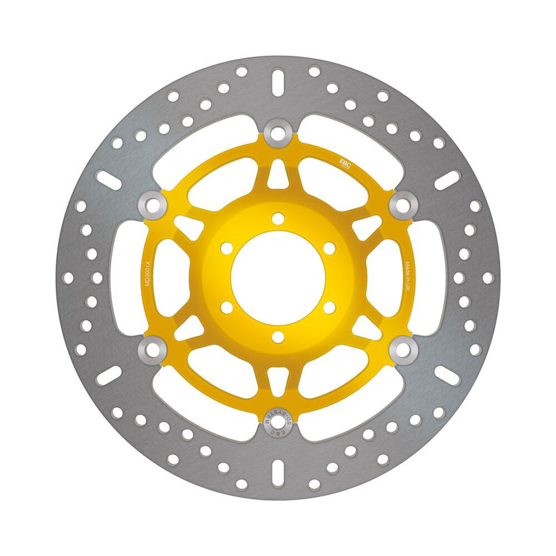 EBC X-Series Brake Rotor Floating Wave® Gold Silver Full-Floating Front Left Two Piece (Floating) Aluminium Stainless Steel #MD2001X