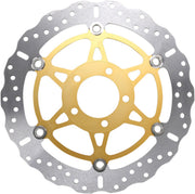 EBC XC SERIES FLOATING CONTOUR for 2003-2005 SUZUKI GSX-R Floating Wave® Brake Rotor Gold Silver Full-Floating Front Two Piece (Floating) Aluminium...
