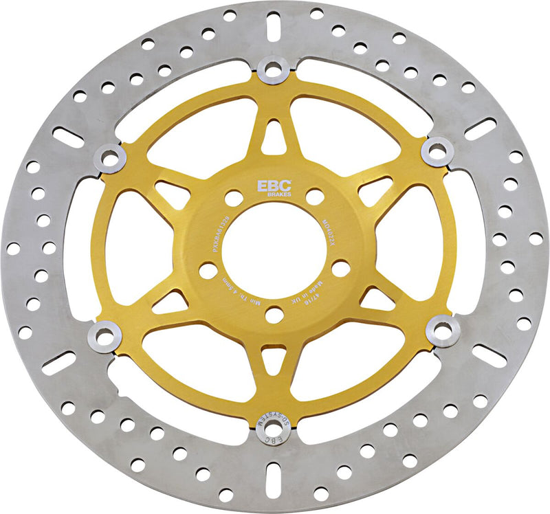 EBC MD Series Pro-Lite Contour X Brake Rotor Polished Yellow Front Two Piece (Floating) Steel #MD4022X