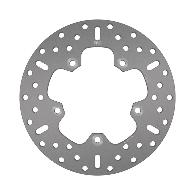 EBC Round HPSR solid brake rotor for 1998-2024 APRILIA HPSR Series Silver Stainless Steel Rear One Piece (Fixed) High-Carbon Stainless Steel