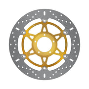 EBC X-Series Brake Rotor for 2007-2013, 2018-2025 DUCATI X Series Gold Silver Front Rear Two Piece (Floating) Aluminium Alloy Stainless Steel #MD694X