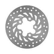 EBC Round D-Series Scooter Brake Rotor for 2001-2007, 2009, 2013 KYMCO Scooter Series Silver Stainless Steel Rear One Piece (Fixed) #MD974D