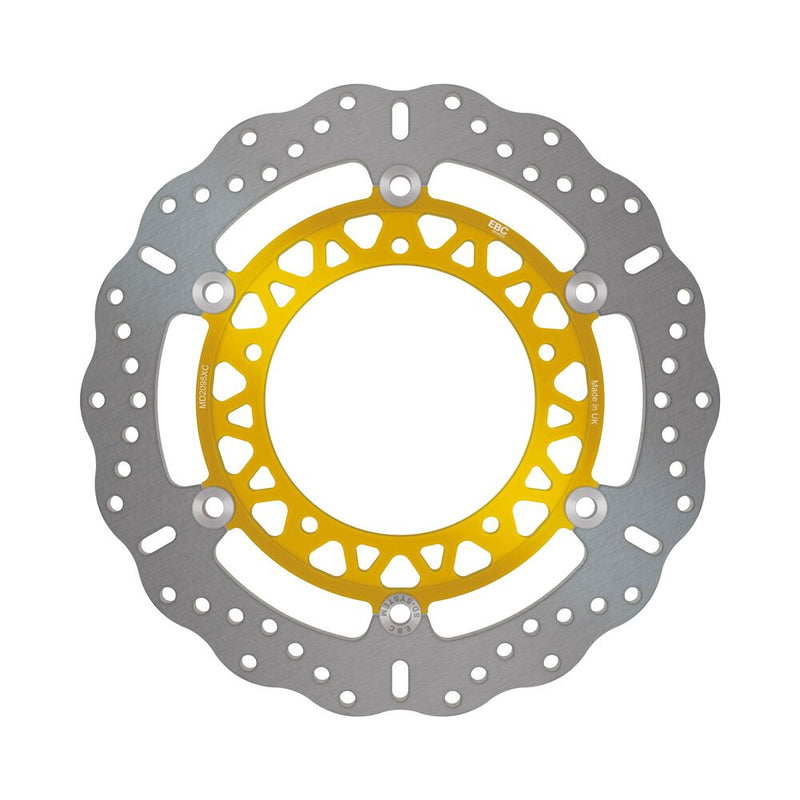 EBC Contour X Series Brake Rotor for 2005-2018 YAMAHA XC Series Gold Silver Full-Floating Front Two Piece (Floating) Aluminium Alloy Stainless Stee... #MD2095XC