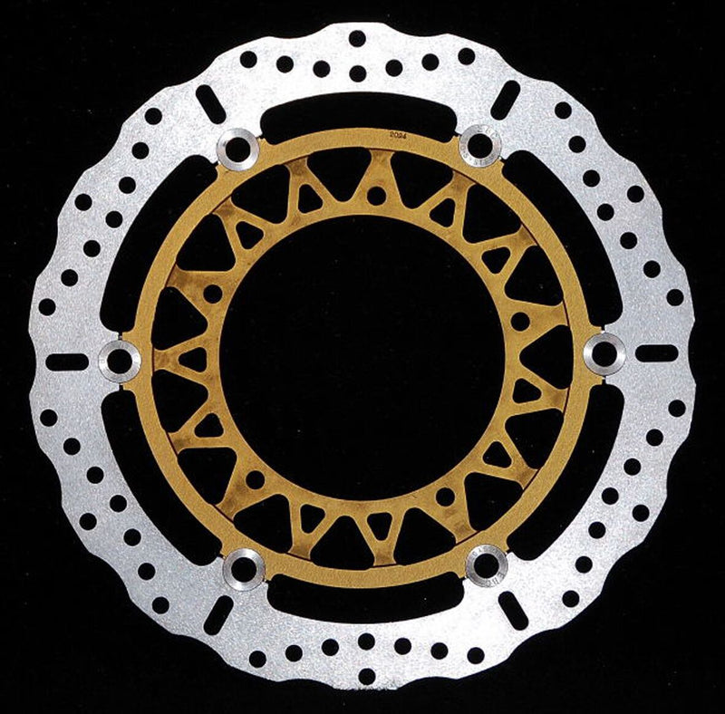 EBC Contour X Series Brake Rotor for 2007-2014 YAMAHA YZF-R1 1000 XC Series Gold Silver Front Two Piece (Floating) Aluminium Alloy Stainless Steel...