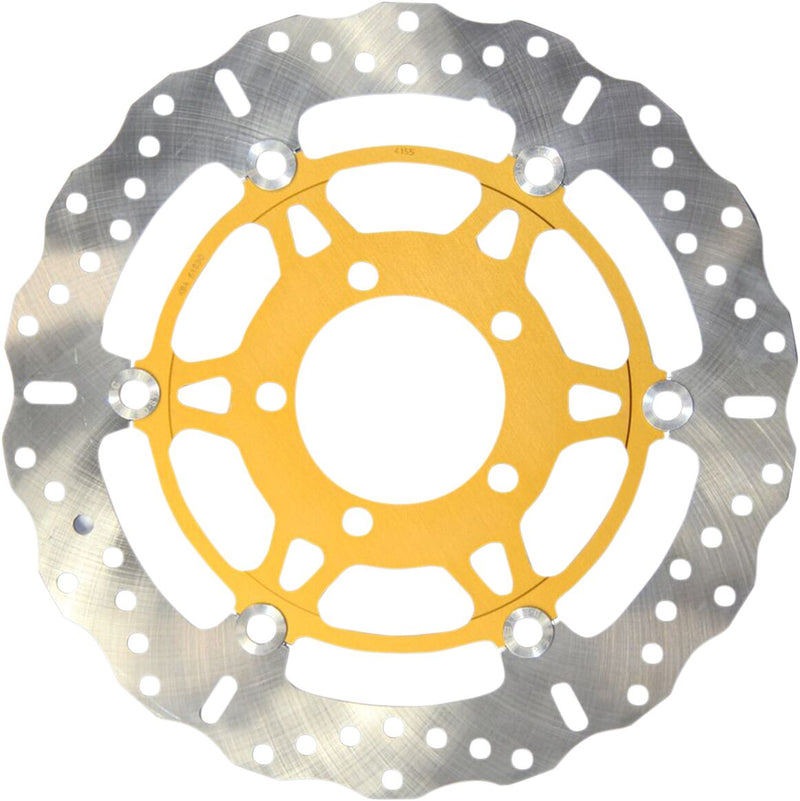 EBC Pro-Lite XC Contour Brake Rotor for 2006-2025 KAWASAKI XC Series Gold Silver Front Two Piece (Floating) Stainless Steel #MD4155XC