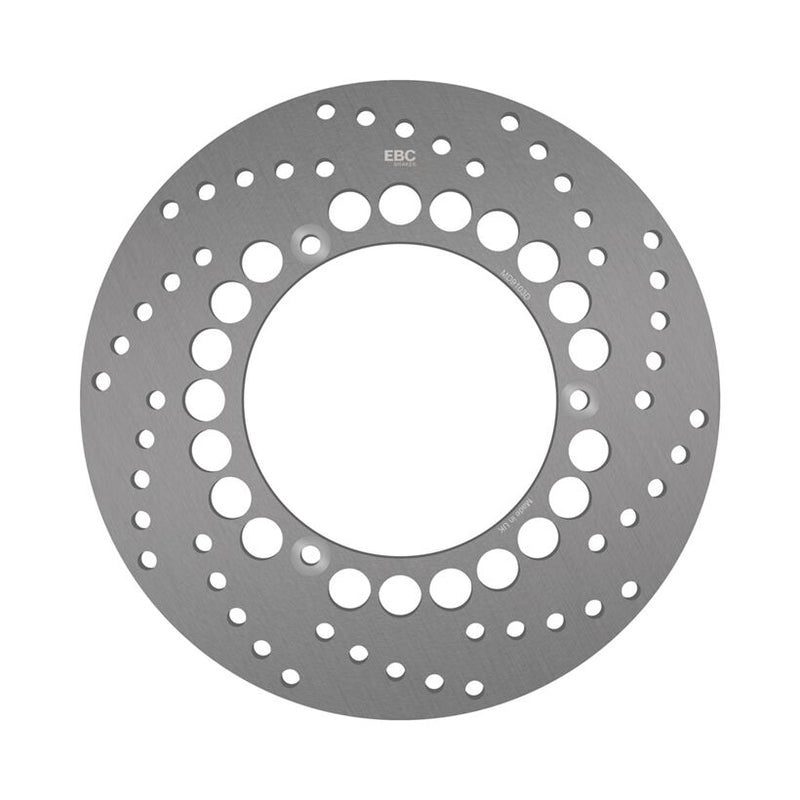 EBC Round D-Series Scooter Brake Rotor for 2004-2020 YAMAHA YP 400 Scooter Series Silver Stainless Steel Rear One Piece (Fixed) Zinc #MD9103D