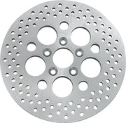 Drag Specialties Polished Stainless Steel Drilled Brake Rotor #06-0177A