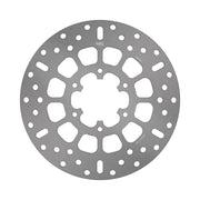 EBC Round Fixed Brake Rotor Silver Stainless Steel Rear One Piece (Fixed) Zinc