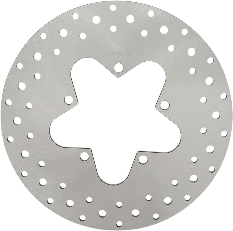 Drag Specialties Stainless Steel Drilled Brake Rotor Fits Harley-Davidson Touring Models 1986-1999