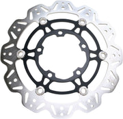 EBC VR Series Vee-Rotor™ for 2008-2009, 2011-2020 SUZUKI GSX 1300 Vee Series Brake Rotor Black Stainless Steel Front Two Piece (Floating)