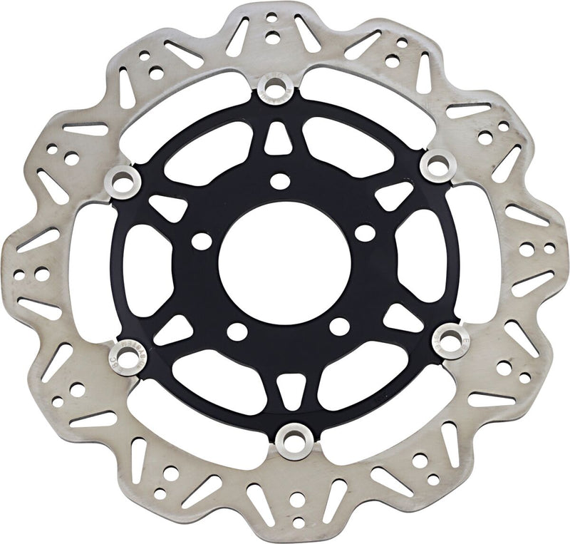 EBC VR Series Vee-Rotor™ for 2003-2005 SUZUKI GSX-R Vee Series Brake Rotor Black Stainless Steel Front Two Piece (Floating) #VR3104BLK