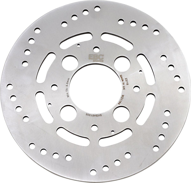 EBC MD Series Pro-Lite Brake Rotor for 2002-2012 HONDA VFR 800 Pro-Lite Series Silver Rear One Piece (Fixed) Stainless Steel #MD1164