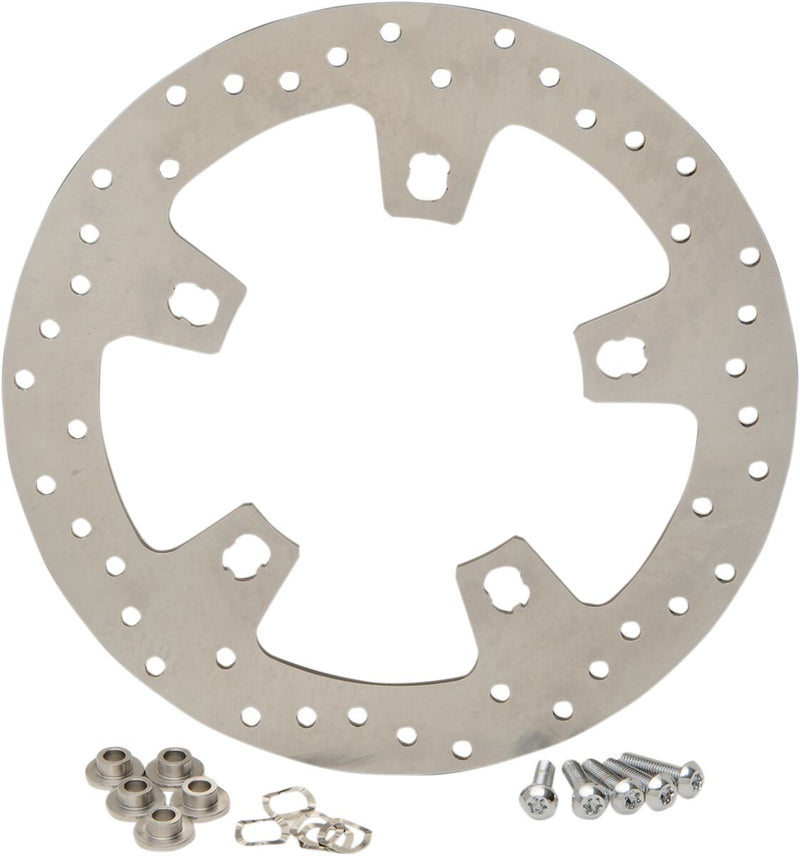 Drag Specialties Stainless Steel Drilled Brake Rotor Fits Harley-Davidson Touring Models 2014-2024