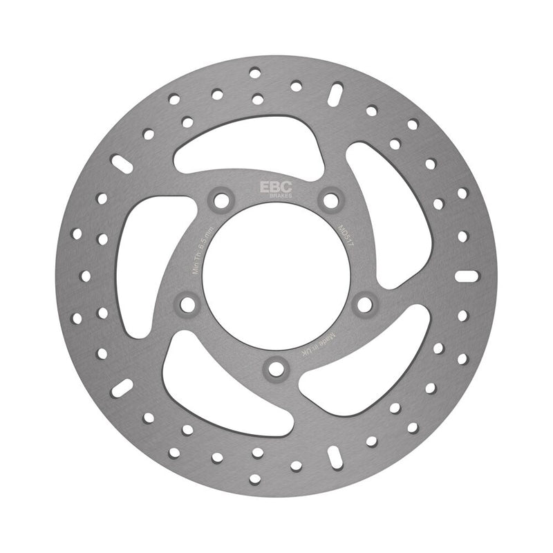 EBC Round HPSR solid brake rotor for 2006-2017 Harley-Davidson HPSR Series Gold Stainless Steel Rear Rear Left One Piece (Fixed) Zinc #MD517