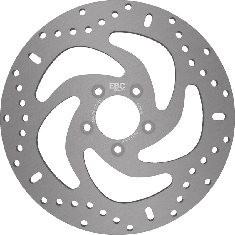 EBC Brake Rotor for 2014-2026 Harley-Davidson Silver Zinc Front Left One Piece (Fixed) Stainless Steel #MD526