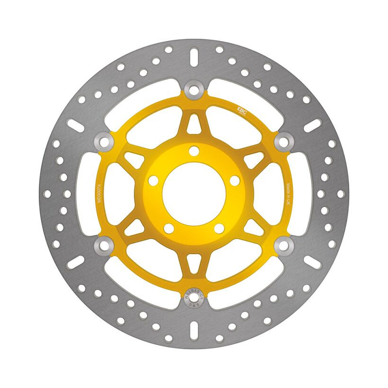 EBC X-Series Brake Rotor for 1988-1998 SUZUKI X Series Gold Stainless Steel Front Two Piece (Floating) #MD3007X