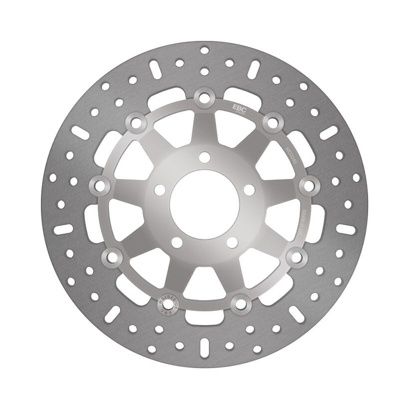 EBC Floating Brake Rotor for 1990-1995, 1997-2003 SUZUKI Pro-Lite Series Silver Stainless Steel Front Two Piece (Floating) Aluminium #MD3045