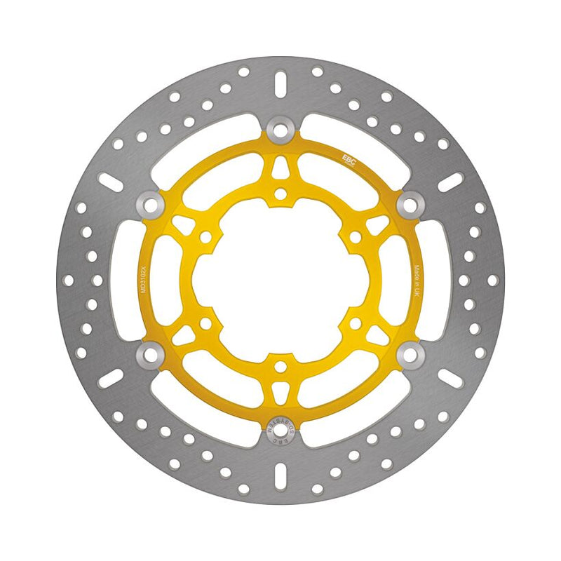 EBC X-Series Brake Rotor for 2009-2017 SUZUKI GSX-R 1000 X Series Gold Stainless Steel Front Two Piece (Floating) Aluminium #MD3102X