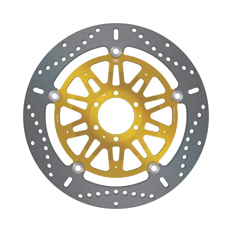 EBC Round Pro-Lite Brake Rotor Pro-Lite Series Gold Silver Full-Floating Front Two Piece (Floating) Aluminium Stainless Steel #MD624