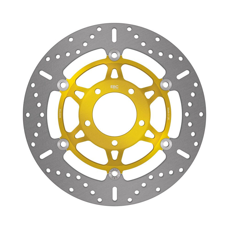 EBC X-Series Brake Rotor for 2005-2019 TRIUMPH X Series Gold Stainless Steel Front Two Piece (Floating) #MD679X