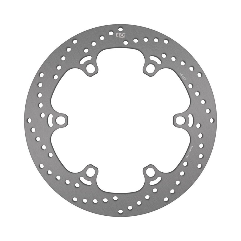 EBC Round HPSR solid brake rotor for 2003-2009 DUCATI MULTISTRADA HPSR Series Silver Stainless Steel Solid-Mount Front One Piece (Fixed) #MD682