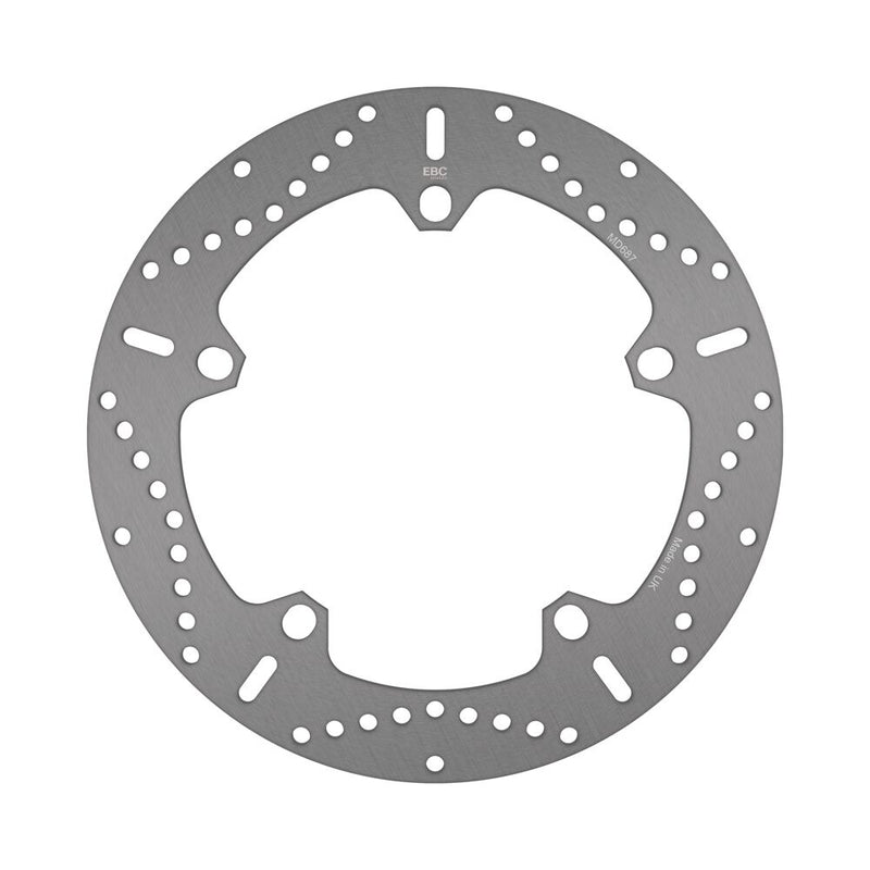 EBC Round Fixed Brake Rotor for 2004-2026 BMW Gold Zinc Solid-Mount Front One Piece (Fixed) Stainless Steel #MD687