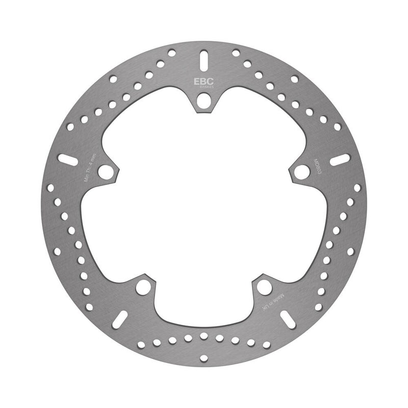 EBC Round Fixed Brake Rotor Silver Stainless Steel Solid-Mount Front One Piece (Fixed) #MD803