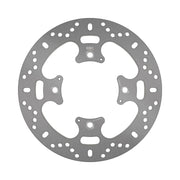 EBC Round Fixed Brake Rotor for 2008-2025 TRIUMPH Silver Stainless Steel Solid-Mount Rear One Piece (Fixed)