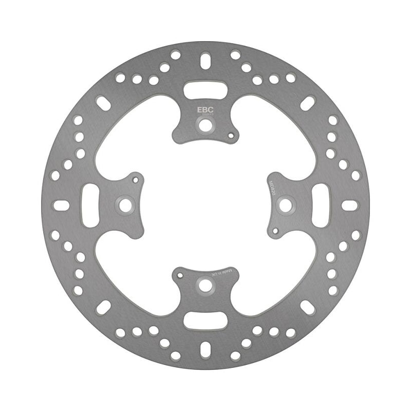 EBC Round Fixed Brake Rotor for 2008-2025 TRIUMPH Silver Stainless Steel Solid-Mount Rear One Piece (Fixed) #MD820