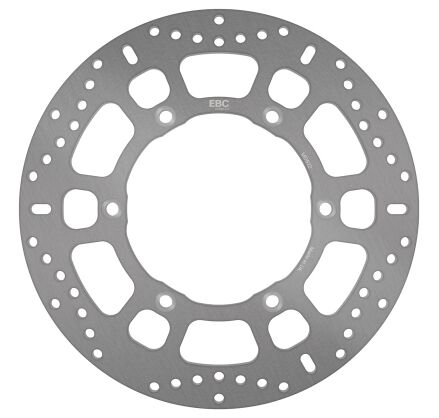 EBC Round Fixed Brake Rotor for 2001-2016 TRIUMPH Silver Stainless Steel Solid-Mount Front One Piece (Fixed) #MD822