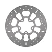 EBC Round Fixed Brake Rotor for 2009-2018 TRIUMPH THUNDERBIRD Silver Stainless Steel Solid-Mount Front One Piece (Fixed)