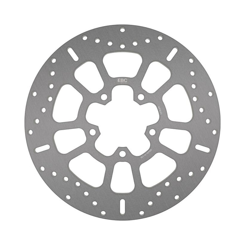 EBC Round Fixed Brake Rotor for 2009-2018 TRIUMPH THUNDERBIRD Silver Stainless Steel Solid-Mount Front One Piece (Fixed) #MD831
