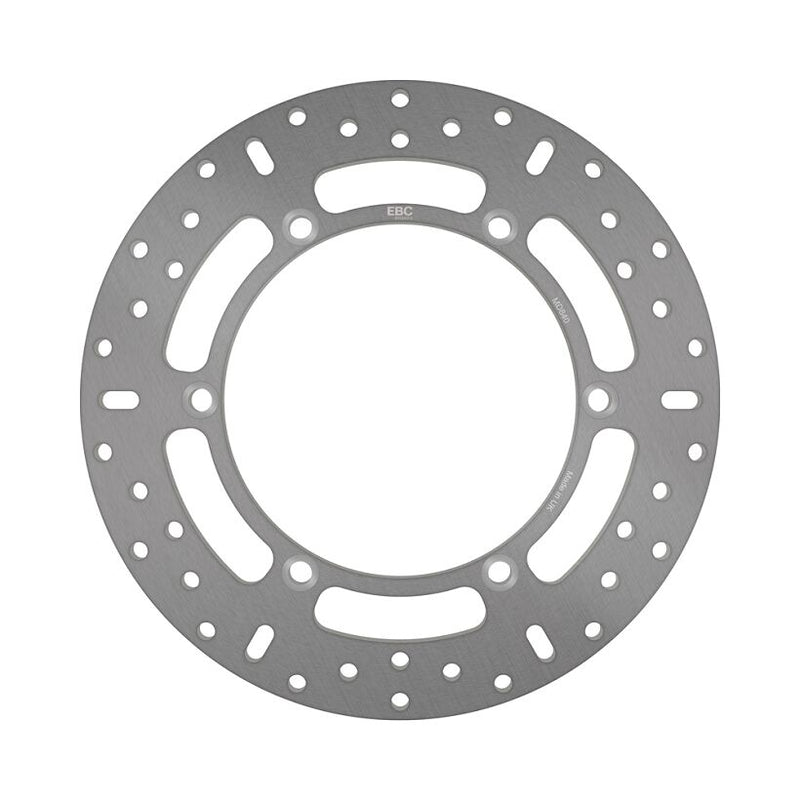 EBC Round HPSR solid brake rotor for 2007-2020 MOTO GUZZI HPSR Series Silver Stainless Steel Solid-Mount Rear One Piece (Fixed) #MD840