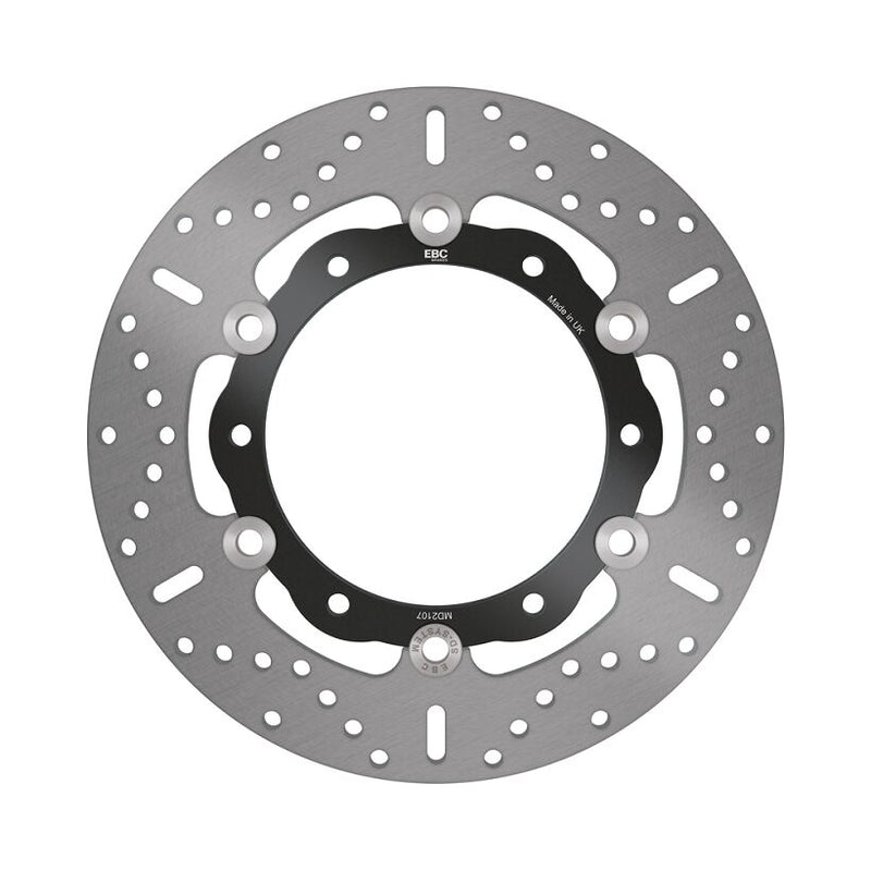 EBC Round Pro-Lite Brake Rotor for 2008-2011 YAMAHA XP 500 T-Max Pro-Lite Series Black Silver Full-Floating Front Two Piece (Floating) Billet Steel... #MD2107