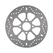 EBC Round D-Series Scooter Brake Rotor for 2008-2010 SUZUKI FL 125 SDW Scooter Series Silver Stainless Steel Solid-Mount Front One Piece (Fixed) #MD9120D