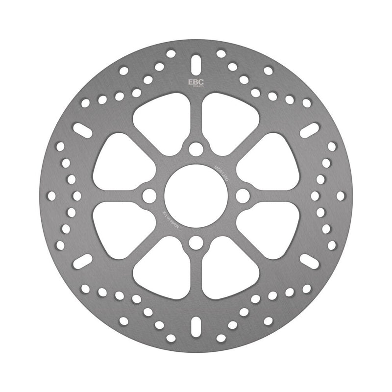 EBC Round D-Series Scooter Brake Rotor for 2008-2010 SUZUKI FL 125 SDW Scooter Series Silver Stainless Steel Solid-Mount Front One Piece (Fixed) #MD9120D