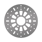 EBC Round D-Series Scooter Brake Rotor for 2008-2013 YAMAHA XC 125 E Scooter Series Silver Stainless Steel Solid-Mount Front One Piece (Fixed)