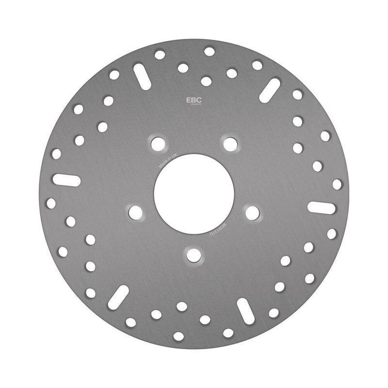 EBC Round D-Series Scooter Brake Rotor Scooter Series Silver Stainless Steel Solid-Mount Front One Piece (Fixed) #MD9137D