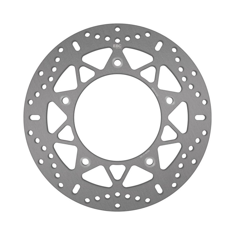EBC Round D-Series Scooter Brake Rotor for 2012-2026 YAMAHA Scooter Series Silver Stainless Steel Solid-Mount Rear One Piece (Fixed) #MD9143D