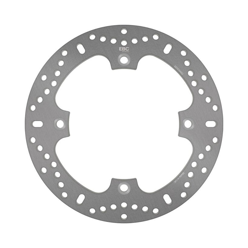 EBC Round D-Series Fixed Offroad Brake Rotor for 2000-2011 HONDA D Series Silver Stainless Steel Solid-Mount Front One Piece (Fixed) #MD6346D