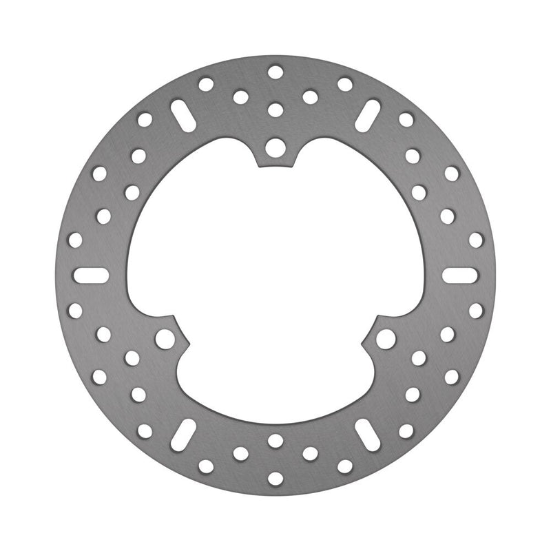 EBC Round D-Series Scooter Brake Rotor Scooter Series Silver Stainless Steel Solid-Mount Front One Piece (Fixed) #MD9146D