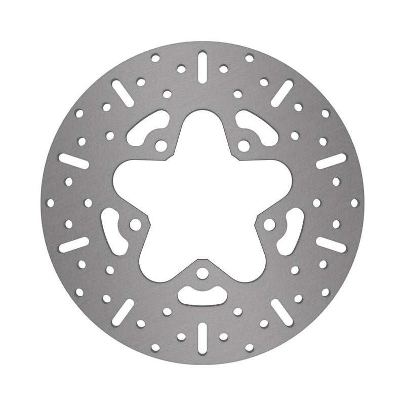 EBC Round HPSR solid brake rotor for 1986-1999 Harley-Davidson HPSR Series Gold Stainless Steel Solid-Mount Rear One Piece (Fixed) Zinc #MD509SR