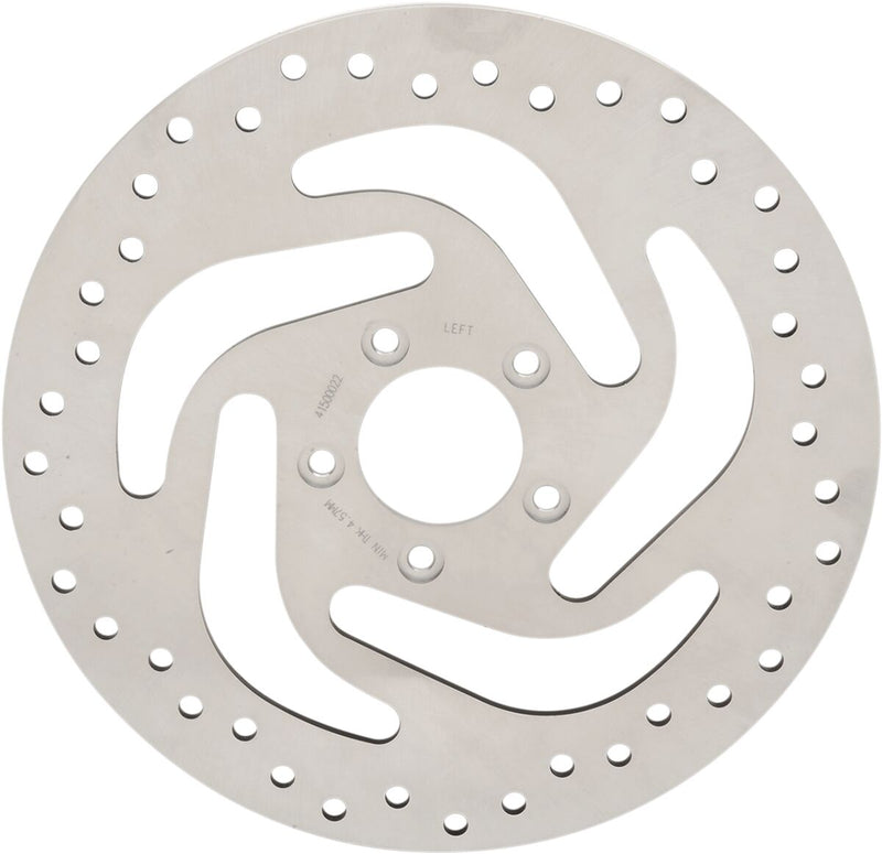 Drag Specialties Stainless Steel Drilled Brake Rotor Fits Harley-Davidson Dyna, Softail, Sportster Models 2014-2024