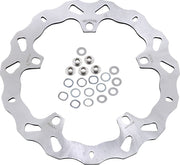 Galfer Brake Rotors Brake Rotor Kit Silver Front One Piece (Fixed) 420 High-Carbon Stainless Steel #DF707W